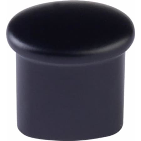 Emtek Habitat 3/4 Inch Oval Cabinet Knob Flat Black
