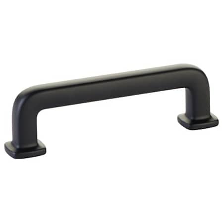 Emtek Westridge 3-1/2 Inch Center to Center Handle Cabinet Pull from the Timeless Classic Collection Flat Black