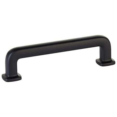Emtek Westridge 4 Inch Center to Center Handle Cabinet Pull from the Timeless Classic Collection Flat Black