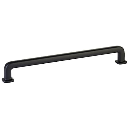 Emtek Westridge 8 Inch Center to Center Handle Cabinet Pull from the Timeless Classic Collection Flat Black