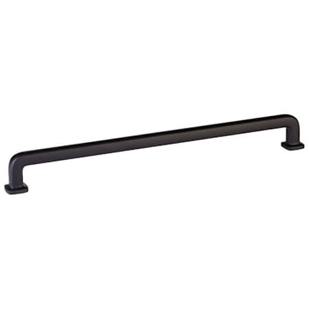 Emtek Westridge 10 Inch Center to Center Handle Cabinet Pull from the Timeless Classic Collection Flat Black