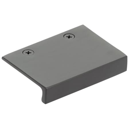Emtek Rustic Modern 1-1/2 Inch Center to Center Finger Cabinet Pull from the Sandcast Bronze Collection Flat Black Bronze