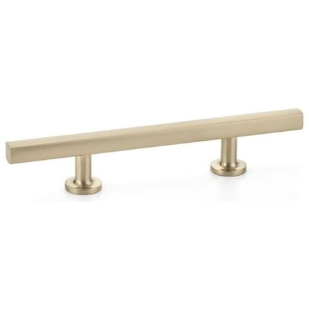 Emtek Freestone 6 Inch Center to Center Extended Bar Cabinet Pull from the Urban Modern Collection Satin Brass