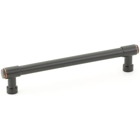 Emtek Jasper 6 Inch Center to Center Bar Cabinet Pull from the Industrial Modern Collection Oil Rubbed Bronze