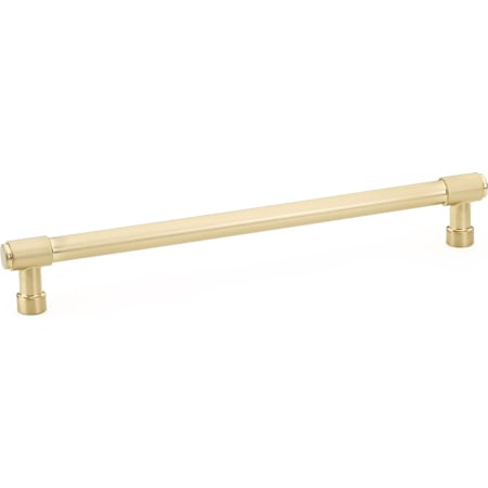 Emtek Jasper 8 Inch Center to Center Bar Cabinet Pull from the Industrial Modern Collection Satin Brass