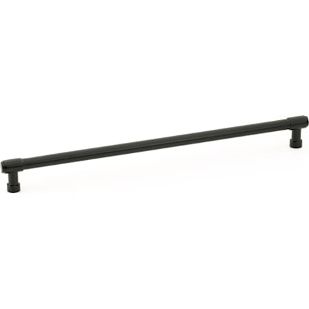 Emtek Jasper 12 Inch Center to Center Bar Cabinet Pull from the Industrial Modern Collection Flat Black