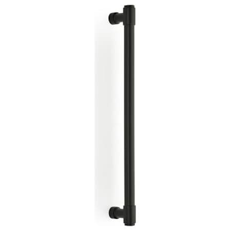 Emtek Jasper 18 Inch Center to Center Bar Appliance Pull from the Industrial Modern Collection Flat Black