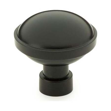 Emtek Brandt 1-1/4 Inch Mushroom Cabinet Knob from the Industrial Modern Collection Flat Black