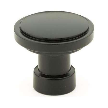 Emtek Haydon 1-1/4 Inch Mushroom Cabinet Knob from the Industrial Modern Collection Flat Black