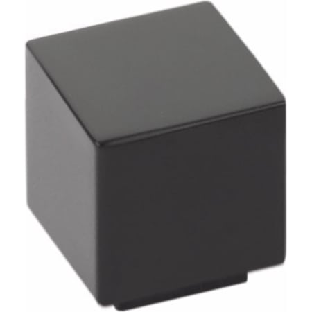 Emtek Allerton 1 Inch Square Cabinet Knob Flat Black