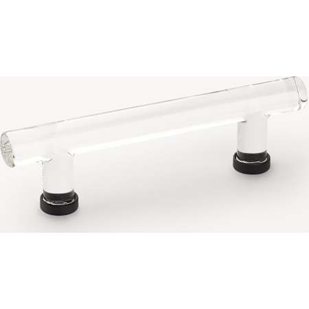 Emtek Modern Bar 4 Inch Center to Center Cabinet Bar Pull from the Glass Collection Flat Black
