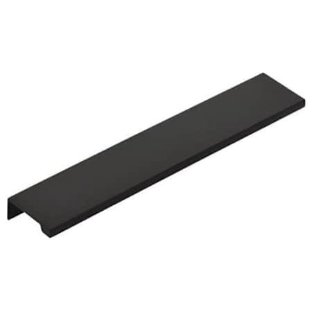 Emtek Modern Edge 3 Inch Center to Center Finger Cabinet Pull from the Contemporary Collection Flat Black