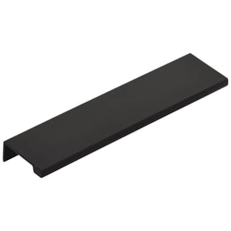 Emtek Modern Edge 6 Inch Center to Center Finger Cabinet Pull from the Contemporary Collection Flat Black