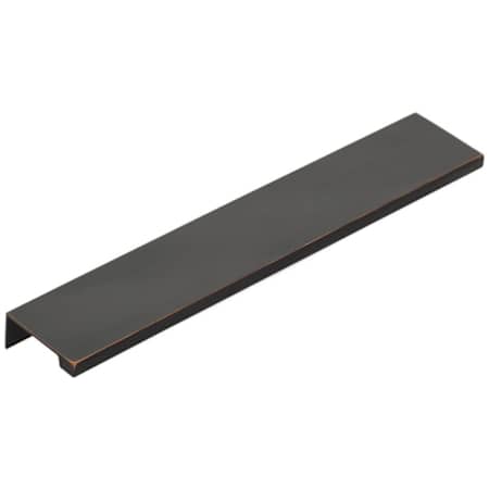 Emtek Modern Edge 8 Inch Center to Center Finger Cabinet Pull from the Contemporary Collection Oil Rubbed Bronze