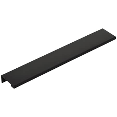 Emtek Modern Edge 10 Inch Center to Center Finger Cabinet Pull from the Contemporary Collection Flat Black