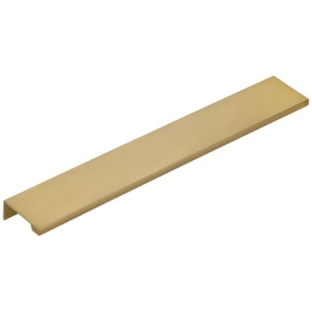 Emtek Modern Edge 10 Inch Center to Center Finger Cabinet Pull from the Contemporary Collection Satin Brass