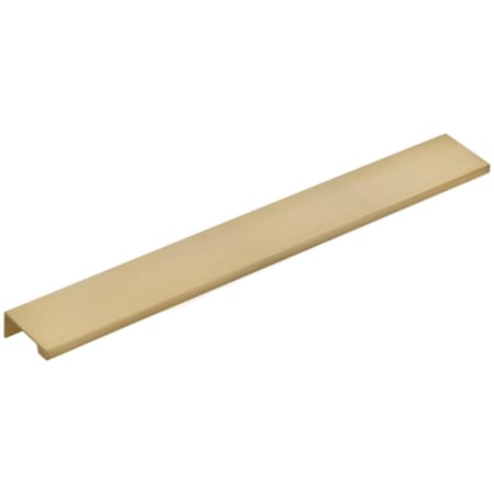Emtek Modern Edge 12 Inch Center to Center Finger Cabinet Pull from the Contemporary Collection Satin Brass
