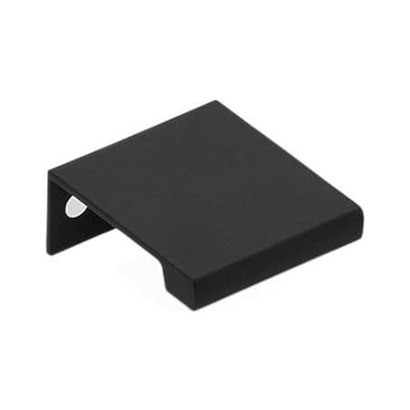 Emtek Modern Edge 1 Inch Center to Center Finger Cabinet Pull from the Contemporary Collection Flat Black