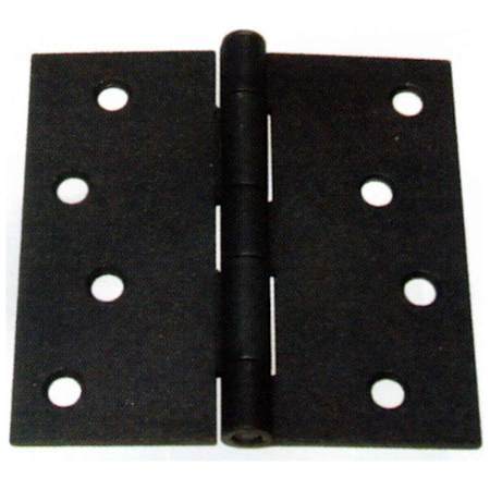 Emtek 4" x 4" Square Corner Plain Bearing Mortise Hinge - Pair Deep Burgundy