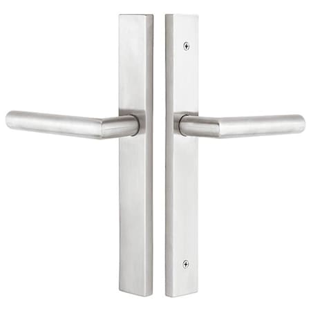 Emtek 11 Inch Stretto Passage Sideplate Entry Set from the Stainless Steel Collection Brushed Stainless Steel