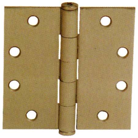 Emtek 4.5" x 4.5" Solid Brass Square Corner Plain Bearing Mortise Hinge - Pair French Antique