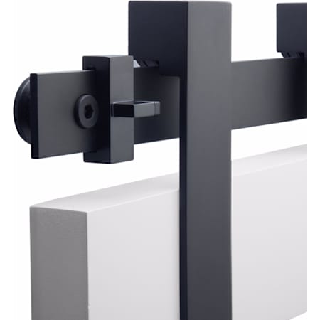 Emtek Barn Door 120 Inch Barn Door Track and Hardware Set Flat Black