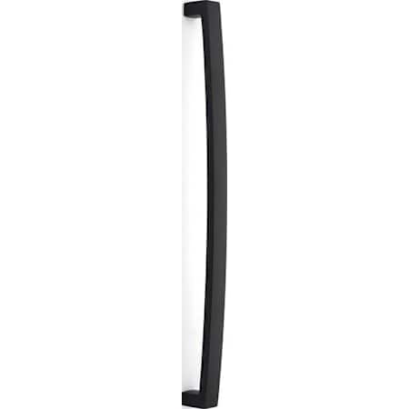 Emtek Bauhaus 18 Inch Center to Center Appliance Pull Set from the Mid Century Modern Collection - Back to Back Mounting Flat Black
