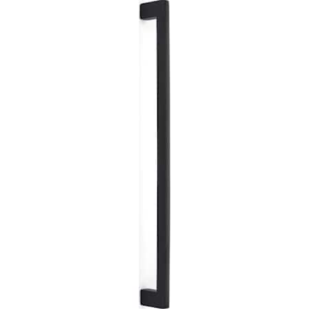 Emtek Trail 18 Inch Center to Center Appliance Pull Set from the Contemporary Collection - Back to Back Mounting Flat Black