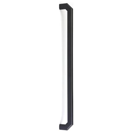 Emtek Riviera 18 Inch Center to Center Appliance Pull Set from the Hollywood Regency Collection - Back to Back Mounting Flat Black