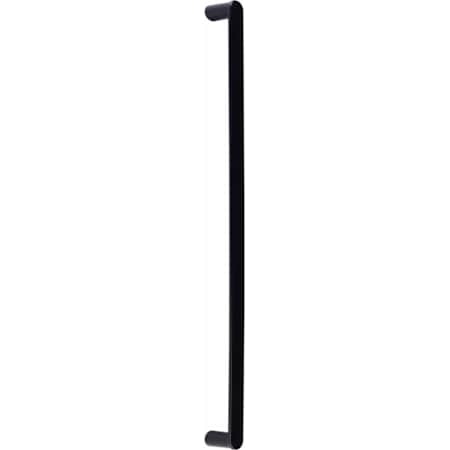 Emtek Habitat 18 Inch Center to Center Appliance Pull Set from the Habitat Collection - Back to Back Mounting Flat Black