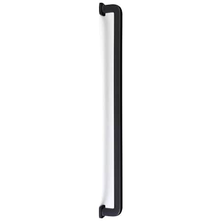 Emtek Westridge 18 Inch Center to Center Appliance Pull Set from the Timeless Classics Collection - Back to Back Mounting Flat Black