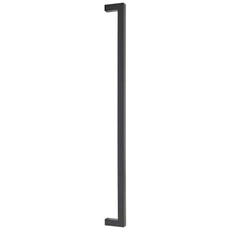 Emtek Warwick 18 Inch Center to Center Appliance Pull Set from the Modern Rectangular Collection - Back to Back Mounting
 Flat Black