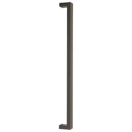 Emtek Keaton 18 Inch Center to Center Appliance Pull Set from the Modern Rectangular Collection - Back to Back Mounting Flat Black