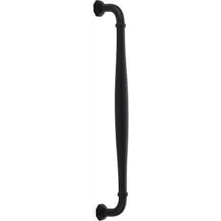 Emtek Blythe 12 Inch Center to Center Appliance Pull Set from the Transitional Heritage Collection - Back to Back Mounting
 Flat Black