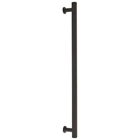 Emtek Freestone 12 Inch Center to Center Appliance Pull Set from the Urban Modern Collection - Back to Back Mounting
 Flat Black