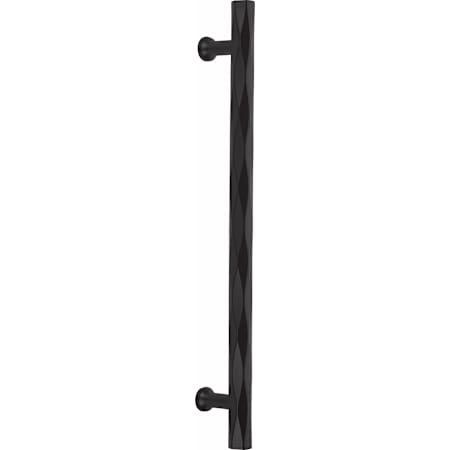 Emtek Tribeca 12 Inch Center to Center Appliance Pull Set from the Art Deco Collection - Back to Back Mounting
 Flat Black