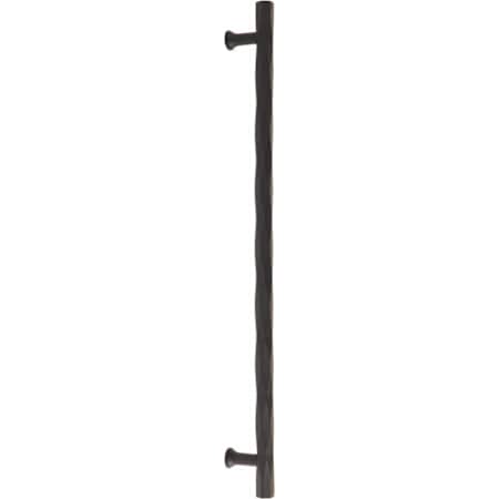 Emtek Tribeca 18 Inch Center to Center Appliance Pull Set from the Art Deco Collection - Back to Back Mounting
 Flat Black