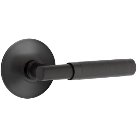 Emtek-C510KN-T-Bar Stem with Modern Rose in Flat Black