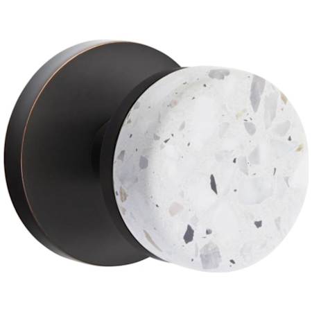 Emtek Terrazzo Passage Door Knob Set with Concealed Screws from the SELECT Collection Oil Rubbed Bronze