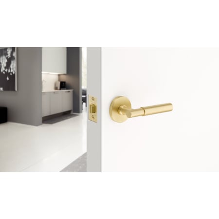 Emtek-C520MYL-Myles lever on white door