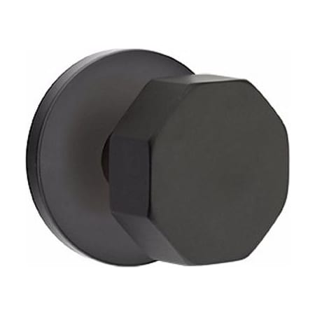 Emtek Octagon Knob Brass Modern Privacy Door Knobset with the Concealed Screws Flat Black