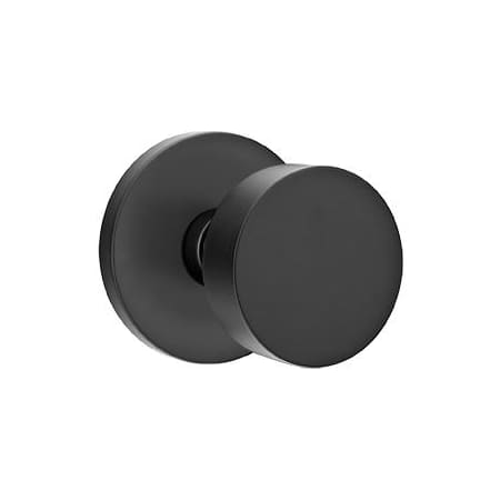 Emtek Round Knob Brass Modern Privacy Door Knobset with the Concealed Screws Flat Black