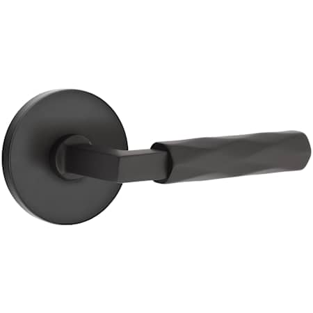 Emtek Tribeca Privacy Door Lever Set from the SELECT Brass Collection with Concealed Screws Flat Black