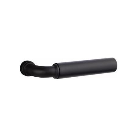 Emtek Select R-Bar Smooth Privacy Lever with Modern Rectangular Rosette and Concealed Screws Flat Black