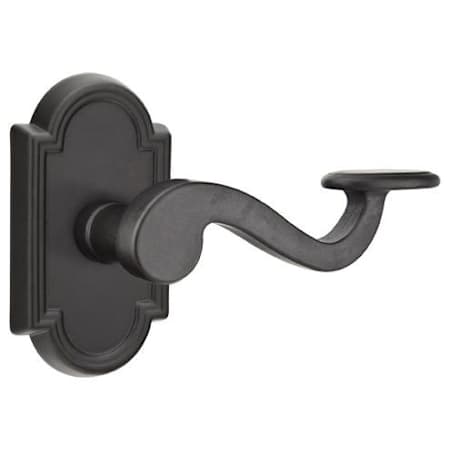 Emtek Padua Lost Wax Cast Bronze Passage Door Leverset with the Concealed Screws Flat Black
