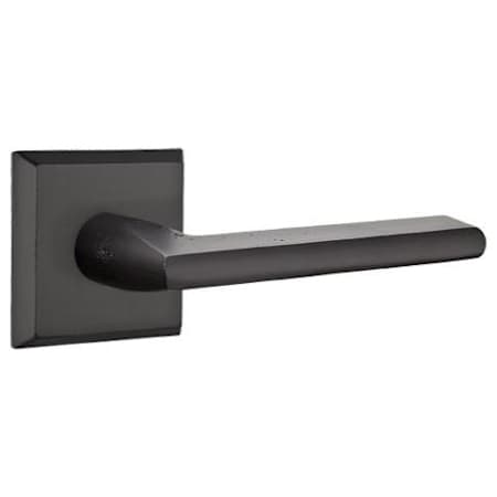 Emtek Lariat Rustic Modern Bronze Privacy Door Lever Set with Concealed Screws Flat Black