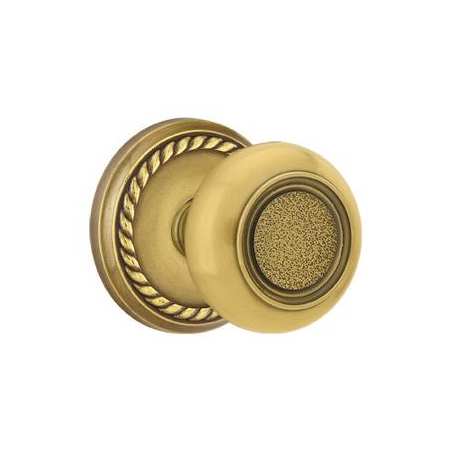 Emtek Belmont Designer Brass Passage Door Knobset with the Concealed Screws French Antique