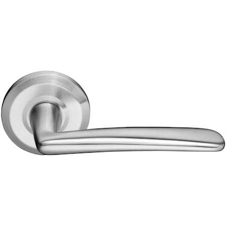 Emtek Poseidon Stainless Steel Privacy Door Leverset with the Concealed Screws Brushed Stainless Steel