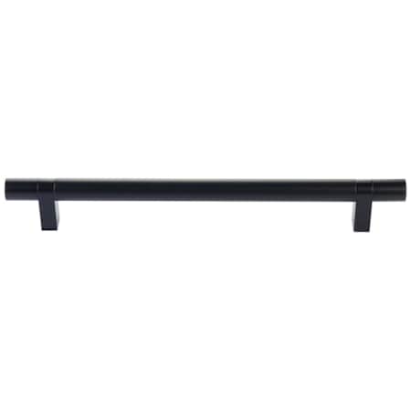 Emtek Concealed Mounting Smooth 12 Inch Center to Center Bar Appliance Pull with Rectangular Bar Stem from the SELECT Collection Flat Black / Flat Black Stem