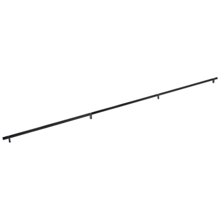 Emtek Concealed Mounting Smooth 54 Inch Center to Center Bar Appliance Pull with Rectangular Bar Stem from the SELECT Collection Flat Black / Flat Black Stem